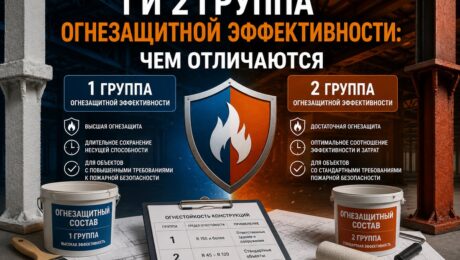 1 и 2 группа огнезащитной эффективности — чем отличаются